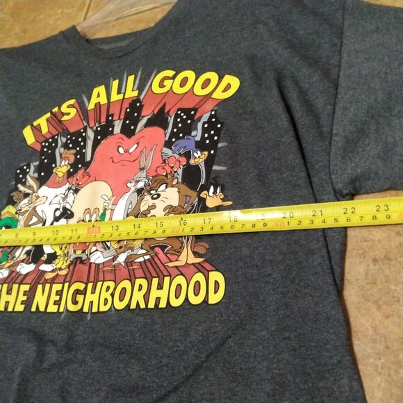 Looney Tunes Classic Gray Its All Good In The Neighborhood Extra Large TShirt XL - Picture 4 of 8